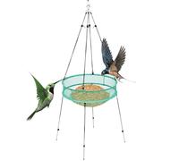 Birdseed Hoop - Shell Catcher For Birds, Lightweight Strong Foldable Stays With Top And Bottom, Wind Resistant Foldable Bee Feeder | For Outdoor Garden Lawn Yard Ground Friends Enthusiast