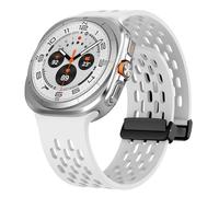 BIRDTOBR Cinturino Compatibile con Samsung Galaxy Watch Ultra, Regolabile Doppio Magnetico Silicone Sport Cinturini di Ricambio Sportivo Braccialetto Uomini Signore per Galaxy Watch Ultra 47mm