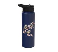 Birdwatcher - Birdwatcher Uccelli su un ramo Stainless Steel Insulated Water Bottle