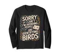 Birdwatching Divertente per introversi e Amanti Uccelli Maglia a Manica