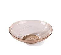 birene Cesto di frutta Piatto di frutta Tavolino da salotto Piatto di frutta leggero di lusso di alta qualità for uso domestico Piatto di snack addensato di grande capacità(Amber)