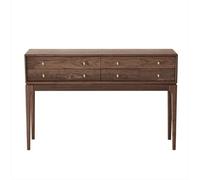 birene Consolle da fattoria da 47,24" con 4 cassetti, tavolo da ingresso retrò(Brown)