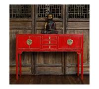 birene Consolle in legno con cassetti portaoggetti for ingresso e soggiorno(Red)