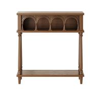 birene Consolle in legno stile fattoria con ripiano, tavolino da ingresso da 39"