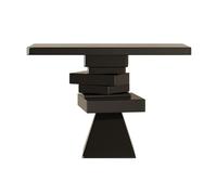 birene Consolle in legno stile fattoria da 47" con base creativa for ingresso e soggiorno(Black)