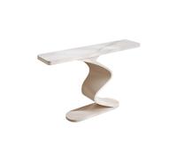 birene Consolle moderna for ingresso, elegante mobile da corridoio di Door(White,100cm)