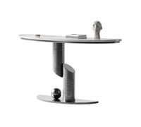 birene Consolle moderna stretta con piano in finto marmo for ingresso(Gray,M)