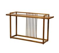 birene Consolle rustica da 59" in stile fattoria - Tavolino stretto for soggiorno(Brown)