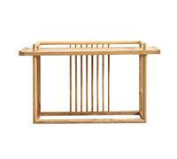 birene Consolle rustica da 59" in stile fattoria - Tavolino stretto for soggiorno(Natural)