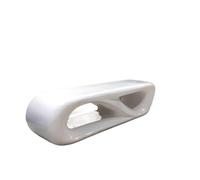 birene Panca da esterno Panchina da esterno in FRP, seduta for parchi commerciali for centri commerciali e giardini Panca da patio(White,120cm)