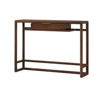 birene Tavolo consolle extra lungo da 47,24" con cassetti for ingresso, foyer(Brown)
