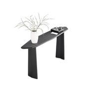 birene Tavolo d'ingresso in legno massello - Consolle rustica for corridoio con ripiano portaoggetti(120cm)