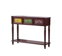 birene Tavolo d'ingresso moderno e minimalista, tavolo d'ingresso stretto in legno massello(116cm)