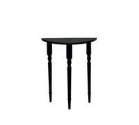 birene Tavolo d'ingresso semicircolare in legno massello, consolle for corridoio stretto for soggiorno(80cm)