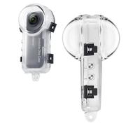 Birgipar Invisible Dive Case per Insta360 X4, custodia subacquea in acrilico trasparente, impermeabile fino a 50 m, compatibile con selfie stick e treppiedi