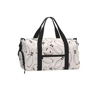 Birilli e palle da bowling,Borsa sportiva a tracolla, borsone sportivo, borsa da viaggio di grande capacità per uomo e donna
