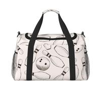 Birilli e palle da bowling,Borse sportive, borse a tracolla sportive, borse da viaggio di grande capacità per uomo e donna