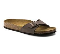 Birkenstock - Mules in materiale sintetico - Madrid Birkibuc Narrow Mocha per Donne in Pelle - Taglia 39 - Marrone