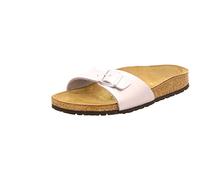 Birkenstock, MADRID Birko-Flor, Ciabatte Donna, Argento (Argento), 35 UE Stretto