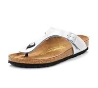 Birkenstock 043851 Gizeh silver, Birko Flor INFRADITO Donna, Silver EU 39
