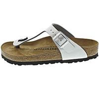 Birkenstock Gizeh Silver, Birko Flor, Infradito Donna, Argento, 41 EU