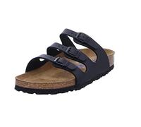 Birkenstock Florida, Sandali donna, Nero (Schwarz mit Weichbettung), 38 (stretta)