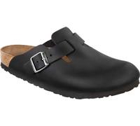 Birkenstock 059463 Boston Black, Oiled Leather Zoccoli Uomo, Black EU 38