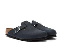 Birkenstock 059463 Boston Black, Oiled Leather Zoccoli Uomo, Black EU 39