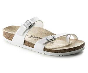 Birkenstock 071051 Mayari white, Birko Flor SANDALO Uomo, White EU 36