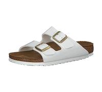 Birkenstock Arizona White, Birko Flor Patent, Ciabatte Donna, Bianco (Vernis Blanc), 39 EU Stretta
