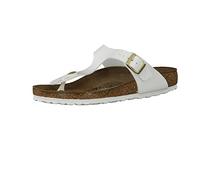 Birkenstock Classic Gizeh Birko-Flor, Infradito Donna, Bianco (Vernis Blanc), 39 EU