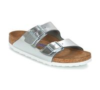 Birkenstock 1005961 Arizona SFB metallic silver, Natural Leather PIANELLE Donna, Silver EU 36