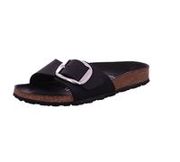 Birkenstock 1006523 Madrid Big Buckle black, Oiled Leather PIANELLE Donna, Black EU 37