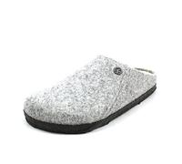 Birkenstock 1015086 Zermatt Shearling light grey, WoolFelt PIANELLE Uomo, Grey EU 39