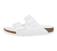 Birkenstock 1019046 Arizona triples white, Birko Flor PIANELLE Uomo, White EU 35