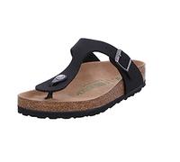 BIRKENSTOCK Vegan Gizeh nero Donna ciabatte infradito fibbia regolabile - Colore: Nero, Taglia: 38