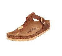 Birkenstock Gizeh Braided Cognac, Oiled Leather, Infradito Donna, 37 EU