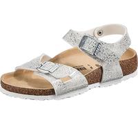 Birkenstock Rio Kids Cosmic Sparkle White, Birko Flor, Sandalo, Bianco, 28 EU