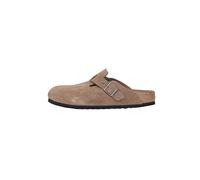 Birkenstock 1030861 Boston BS Dark Tea Tonal Sandali per Uomo in camoscio Marrone (Taglia 45)