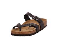 Birkenstock Mayari Pelle oliata, Sandalo Donna, Nero (Noir Noir), 39 EU