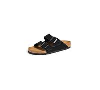 Birkenstock Arizona, Sandali Unisex Adulto, Nero (Schwarz), 47 (Stretta)