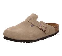 Birkenstock 560773 Boston SFB Taupe, Suede Leather Zoccoli Uomo, Taupe EU 42