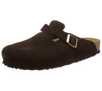Birkenstock 660463 Boston SFB Mocca, Suede Leather Zoccoli Uomo, Mocca EU 42