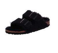Birkenstock Arizona Shearling, Suede Leather, PIANELLE Donna, Nero (Black Black), 38 EU Stretta