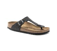 Birkenstock Gizeh Black, Oiled Leather, Infradito Unisex-Adulto, Nero, 41 EU