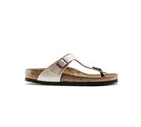 Birkenstock 943871 Gizeh pearl white, Birko Flor Graceful INFRADITO Donna, White EU 35