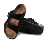 Birkenstock 951323 Arizona SFB black, Suede Leather PIANELLE Uomo, Black EU 40