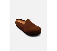 Birkenstock Amsterdam Wrapped Suede Leather men brown in taglia:42