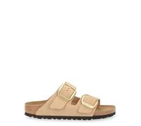 Ciabatte da donna Birkenstock Arizona Big Buckle Nubuck Leather Beige 36 Stretto