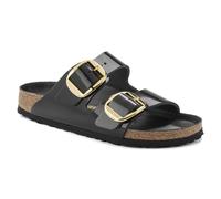 Birkenstock Arizona Big Buckle in Pelle Naturale Vernice Nera 38 Nero